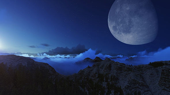 Flying Over Night Mountains alt