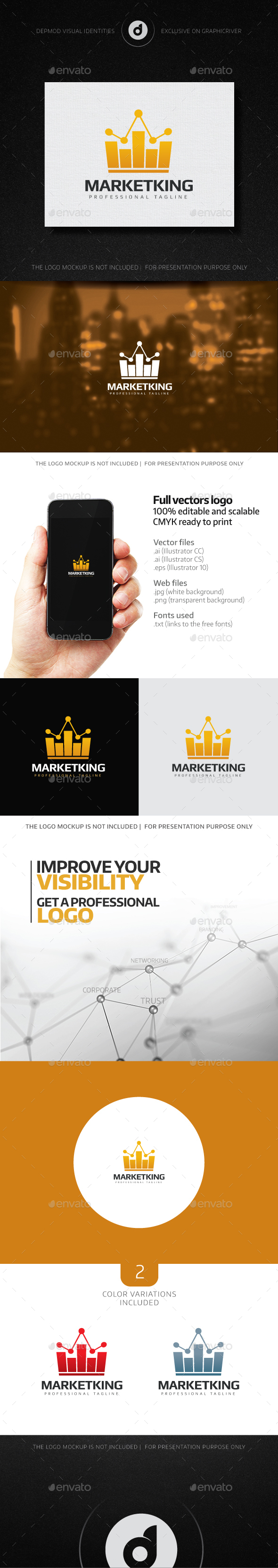 MarketKing Logo - Symbols Logo Templates