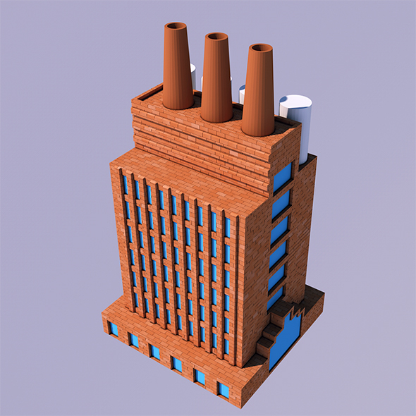 Low Poly Factory - 3Docean 13889049