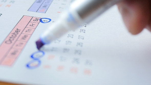 The Number Of Calendar October alt