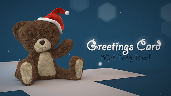 Christmas Teddy Bear - VideoHive 13892821