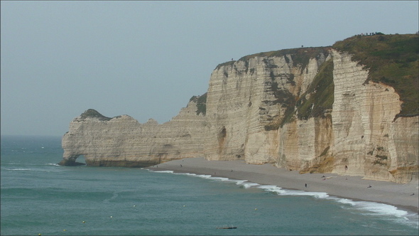 The Beauty of the Rock Mountain in Etretat
