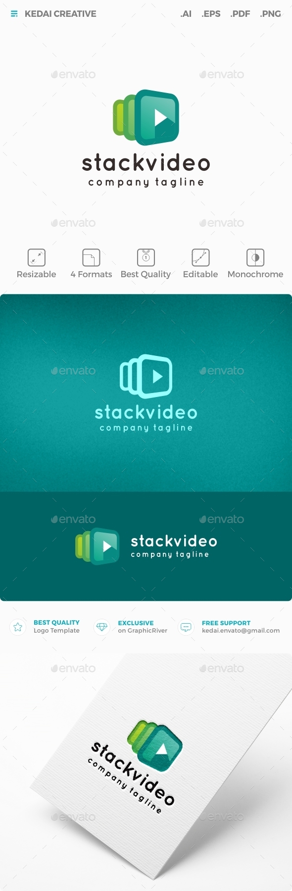 Stack Video - Symbols Logo Templates