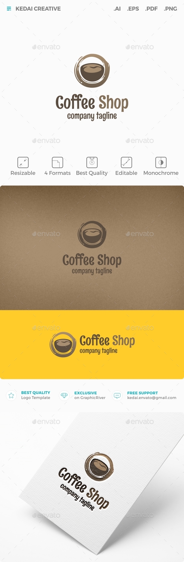 Coffee Shop - Food Logo Templates