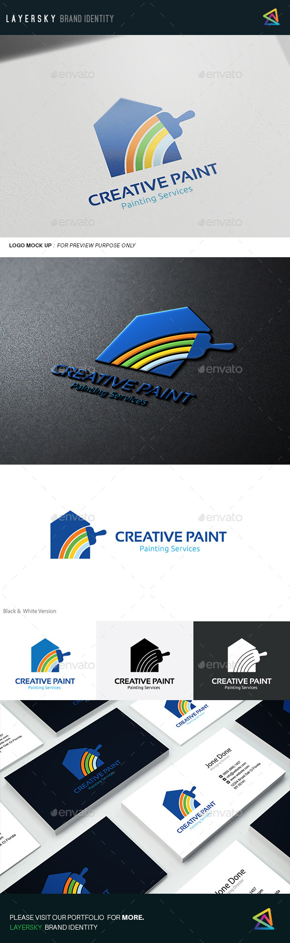 Creative Paint - Buildings Logo Templates