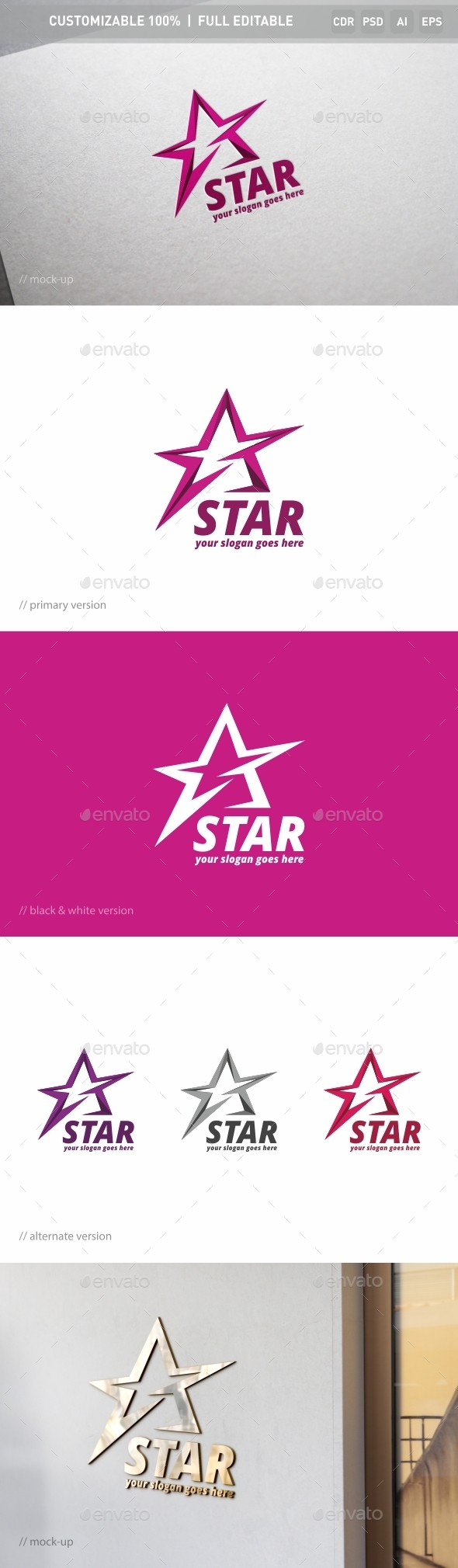 Star Logo Template - Objects Logo Templates