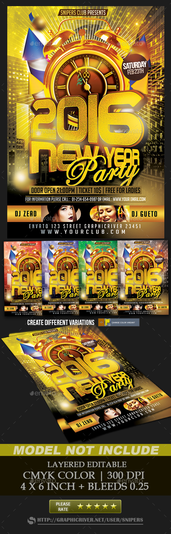 New Year Flyer - Events Flyers