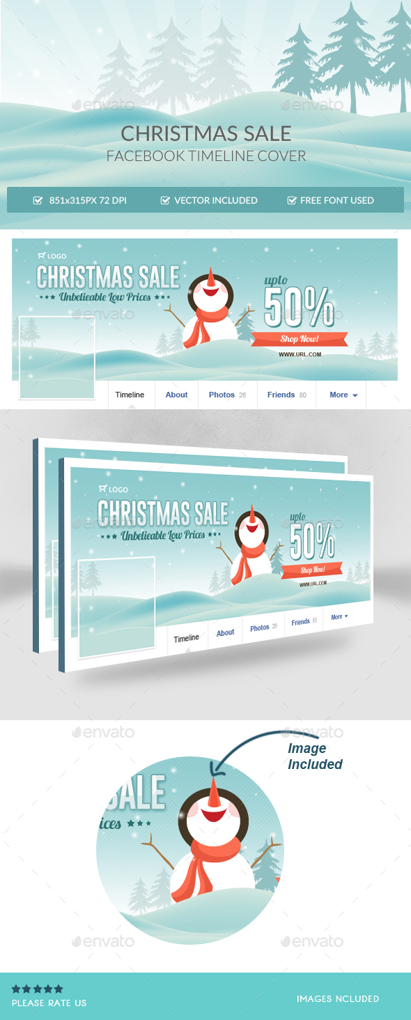 Christmas Sale Facebook Timeline Cover - Facebook Timeline Covers Social Media