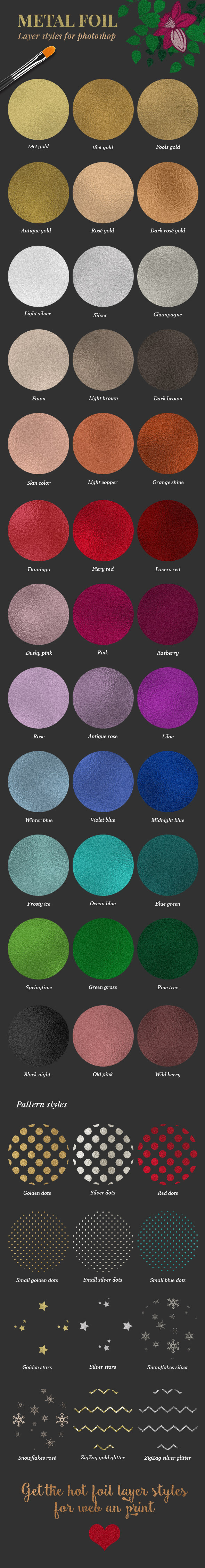 Metal Foil Layer Styles - Miscellaneous Styles