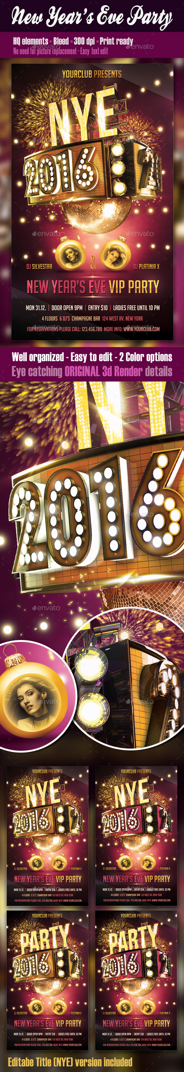 New Years Eve Party Flyer - Clubs & Parties Events