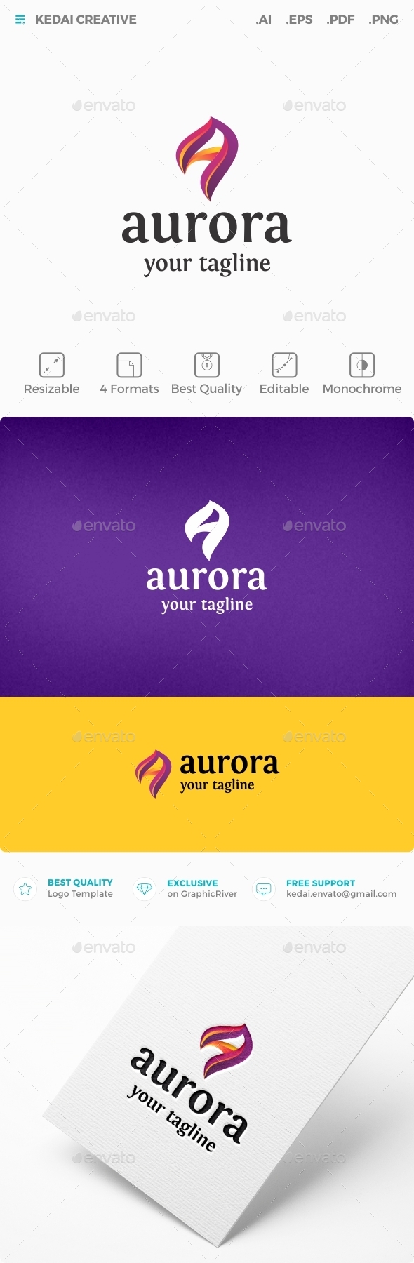 Aurora - Letters Logo Templates