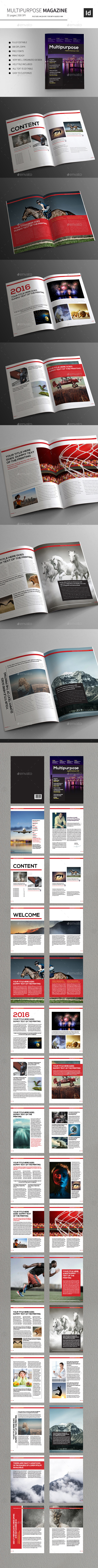 Multipurpose Magazine InDesign Template - Magazines Print Templates