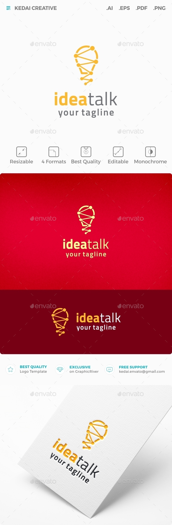 Idea Talk - Symbols Logo Templates
