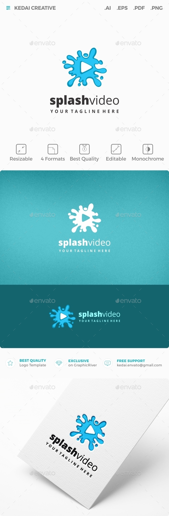 Splash Video - Vector Abstract
