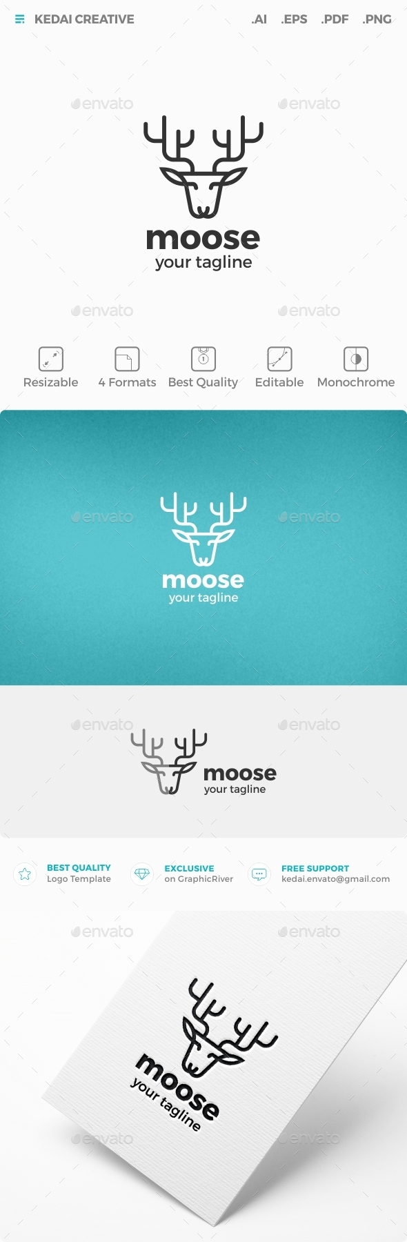 Moose - Nature Logo Templates
