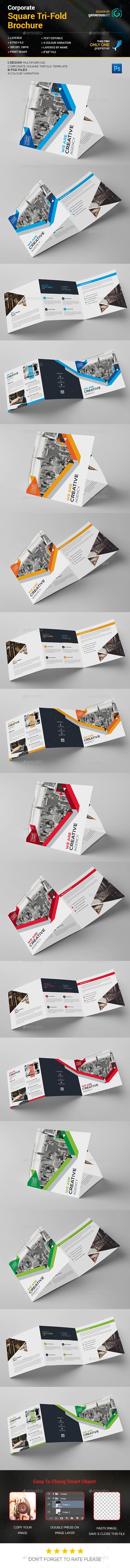 Square Tri-Fold Brochure – Corporate - Corporate Brochures