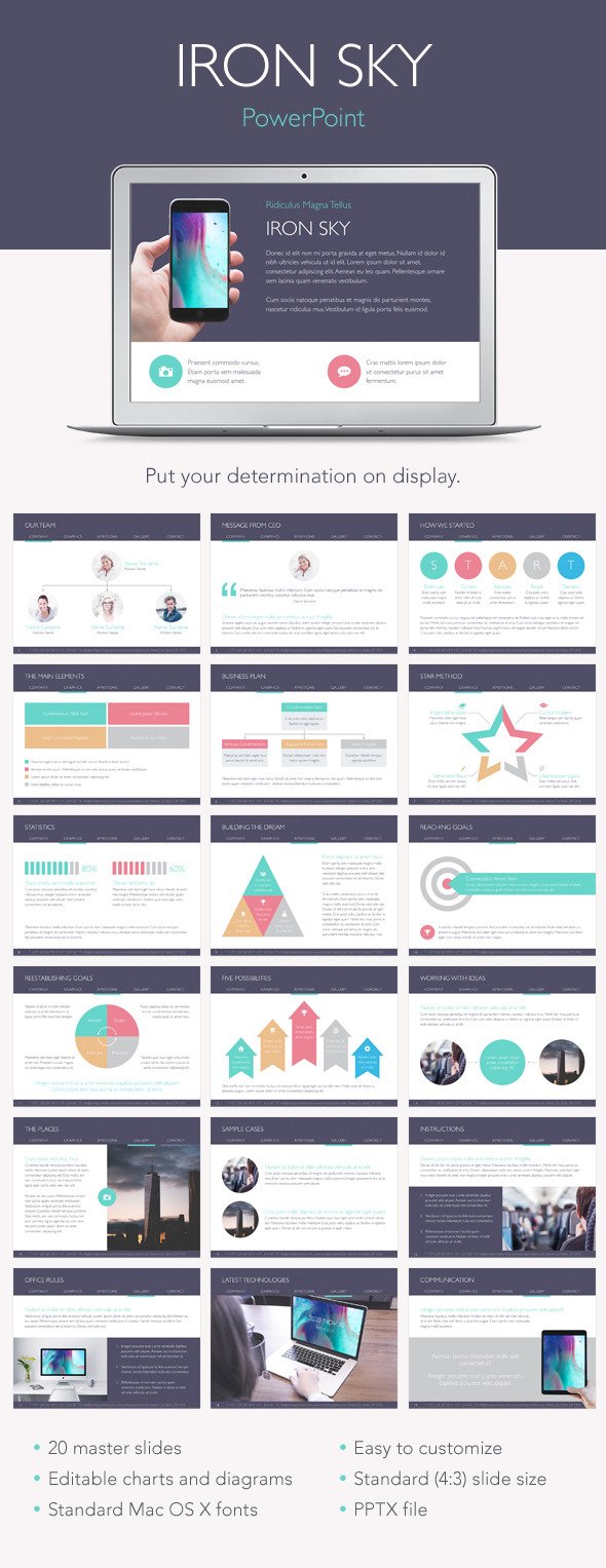 Iron Sky PowerPoint Template - PowerPoint Templates Presentation Templates