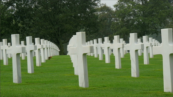 White Crosses on the Normandy American Cemetery