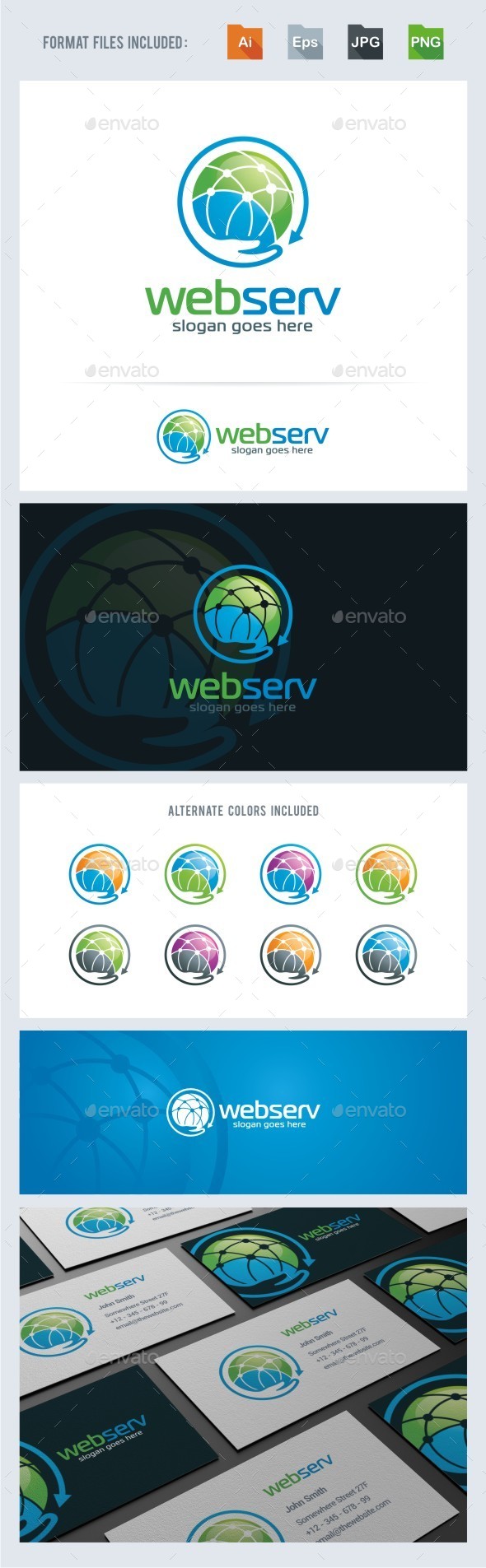 Networking - Web Services Logo Template - Symbols Logo Templates