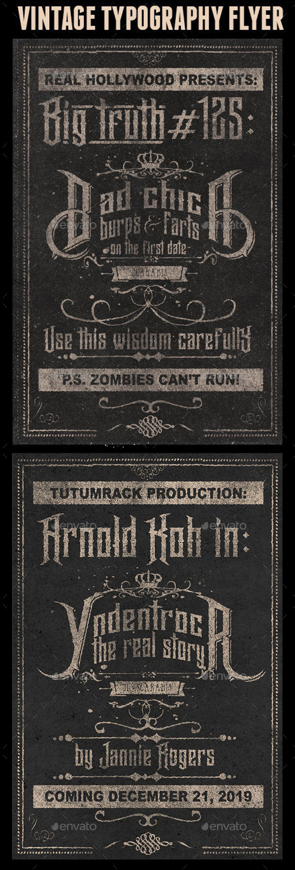 Vintage Typography Flyer - Miscellaneous Events