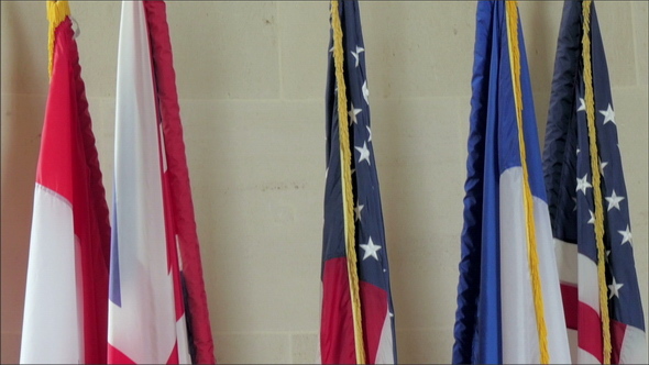American Flags and Other Nations Flag  