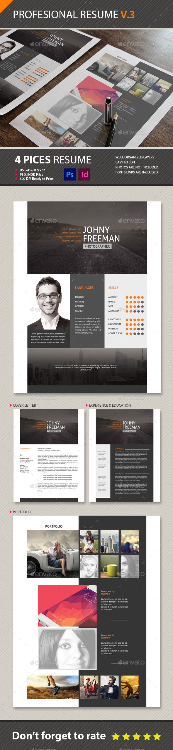 Resume Cv V3 - Resumes Stationery