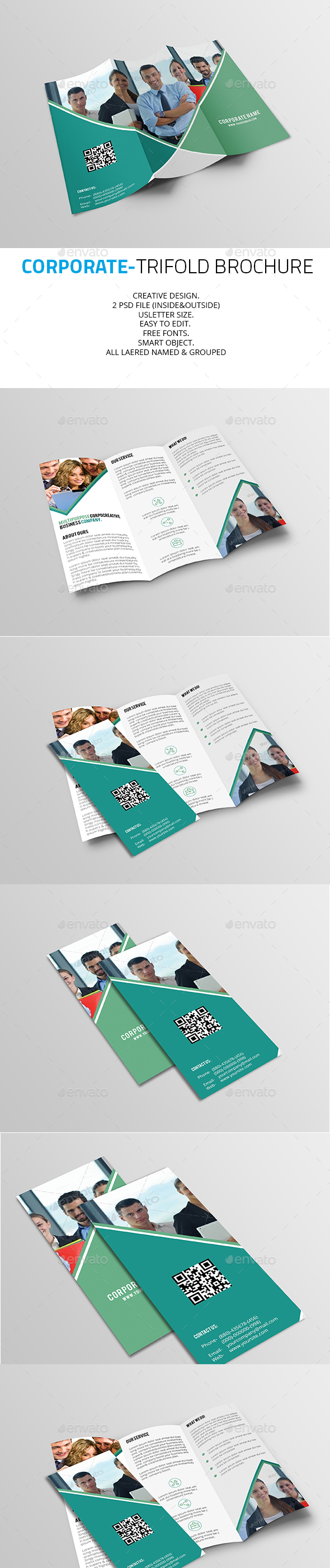 Colors Corporate Trifold Brochure - Corporate Brochures