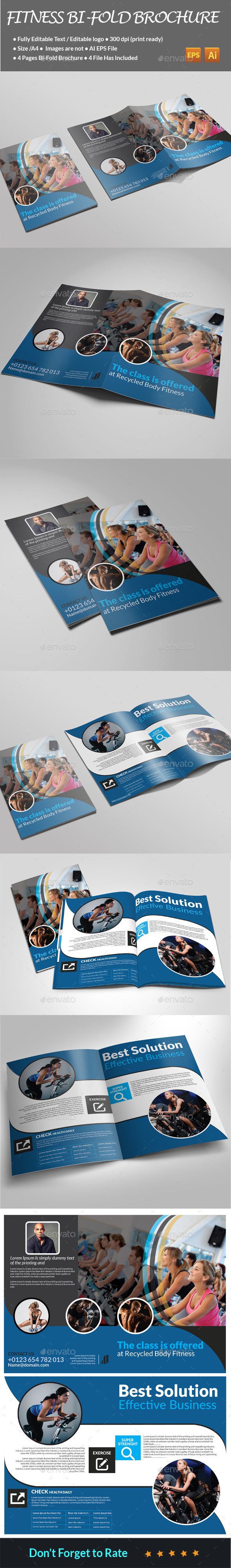 Fitness Bi-Fold Brochure