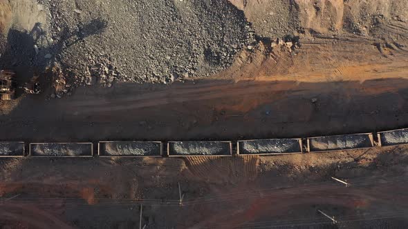 Freight Train Carrying Ore alt