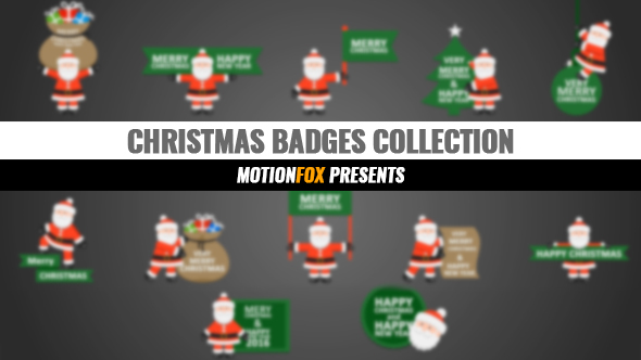 Christmas Badges Collection - VideoHive 13907727