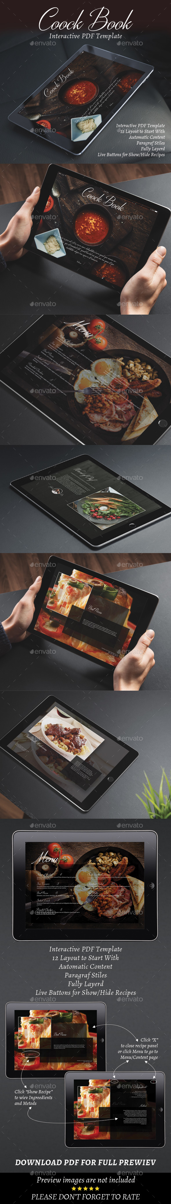 Interactive CookBook or Restaurant Menu - Digital Books ePublishing