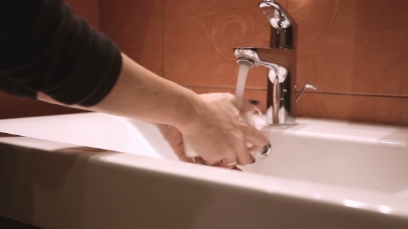 Woman Washing Hands