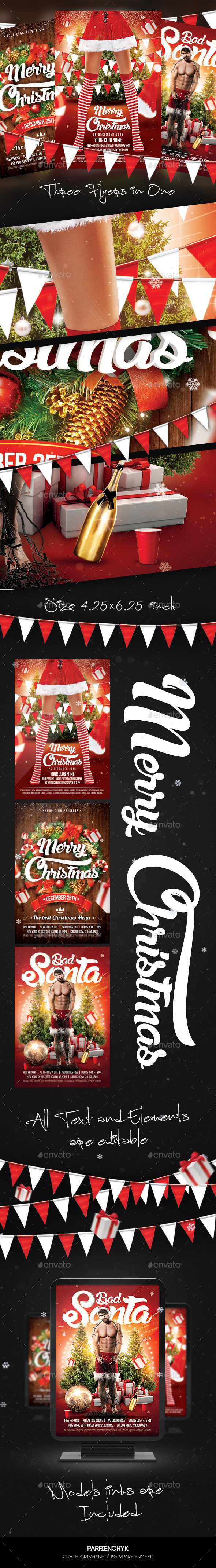 Christmas Flyer Bundle - Clubs & Parties Events