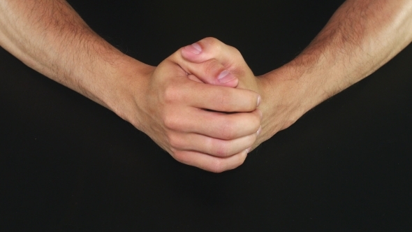 Impatient, Nervous Hand And Finder Movement Of Man alt