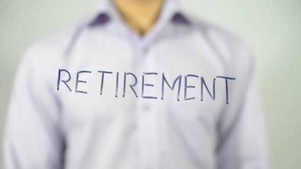 Retirement, Writing on Transparent Screen alt