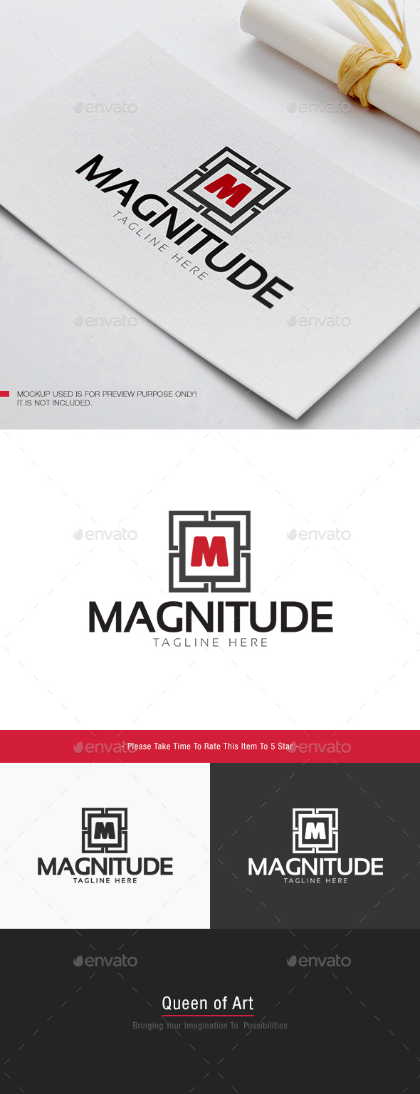 Magnitude Logo - Letters Logo Templates