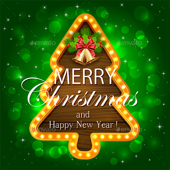 Abstract Green Christmas Background - Christmas Seasons/Holidays