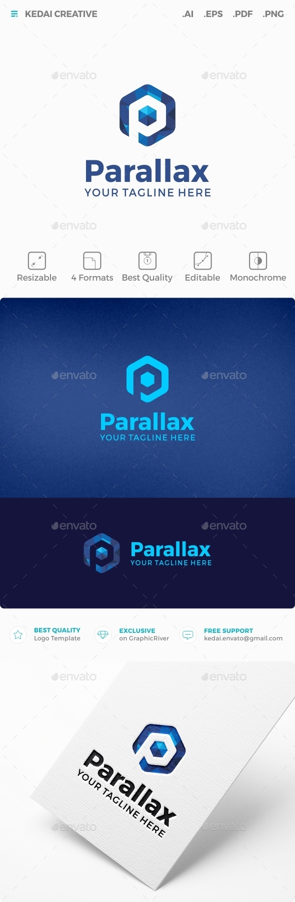Parallax - Letters Logo Templates