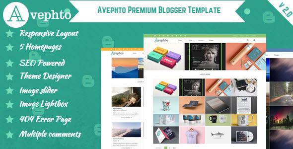 Avephto - Creative Responsive Blogger Template - Blogger Blogging