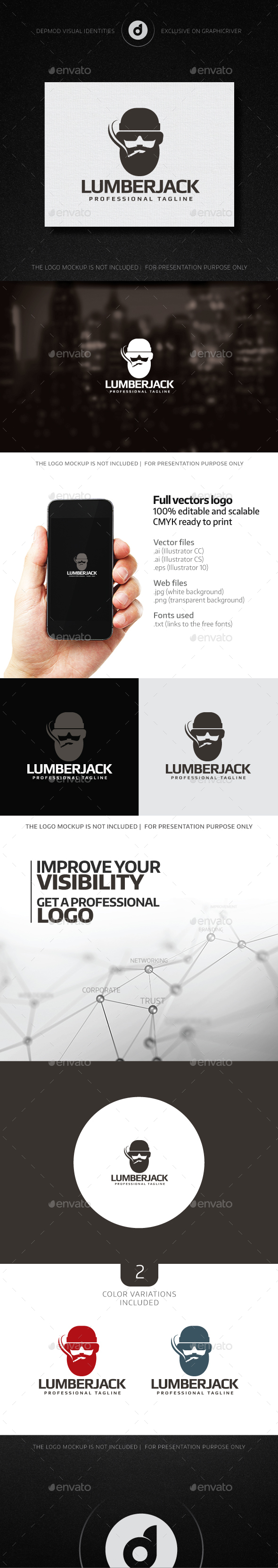 Lumberjack Logo - Humans Logo Templates