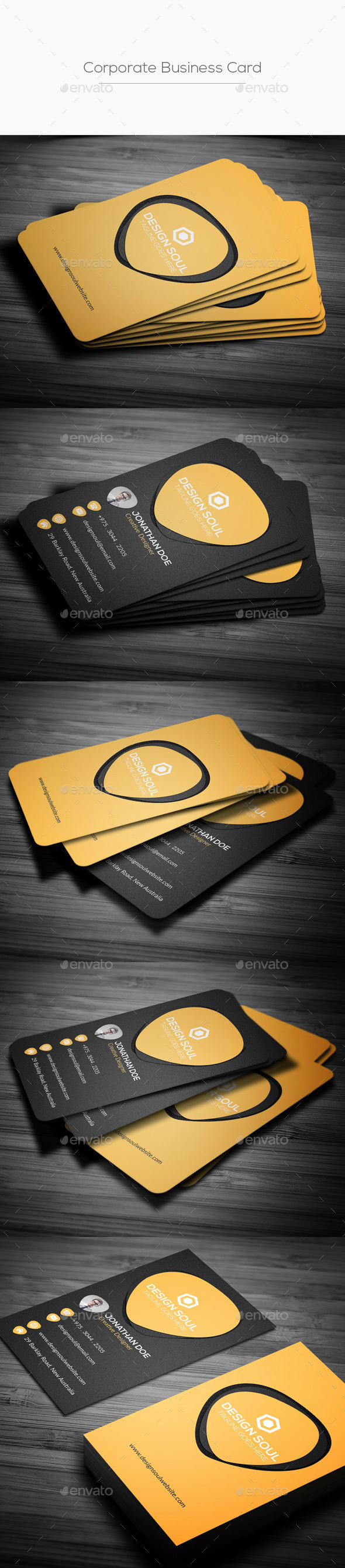 Corporate Business Card - Corporate Business Cards