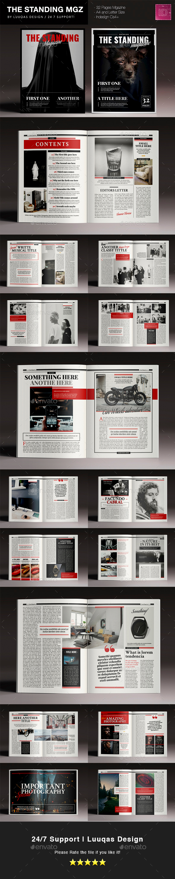 The Standing Magazine - Magazines Print Templates