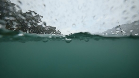 Underwater Raindrops
