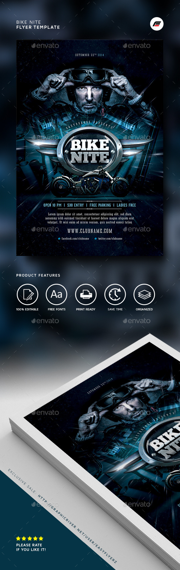 Bike Nite Flyer Template - Events Flyers