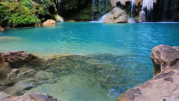 Fish In Khor Louang Waterfall In Lamphun Thailand 2