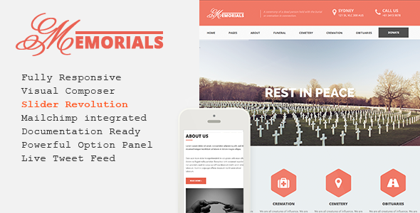 Memorials – Responsive Funeral WordPress Theme - Business Corporate