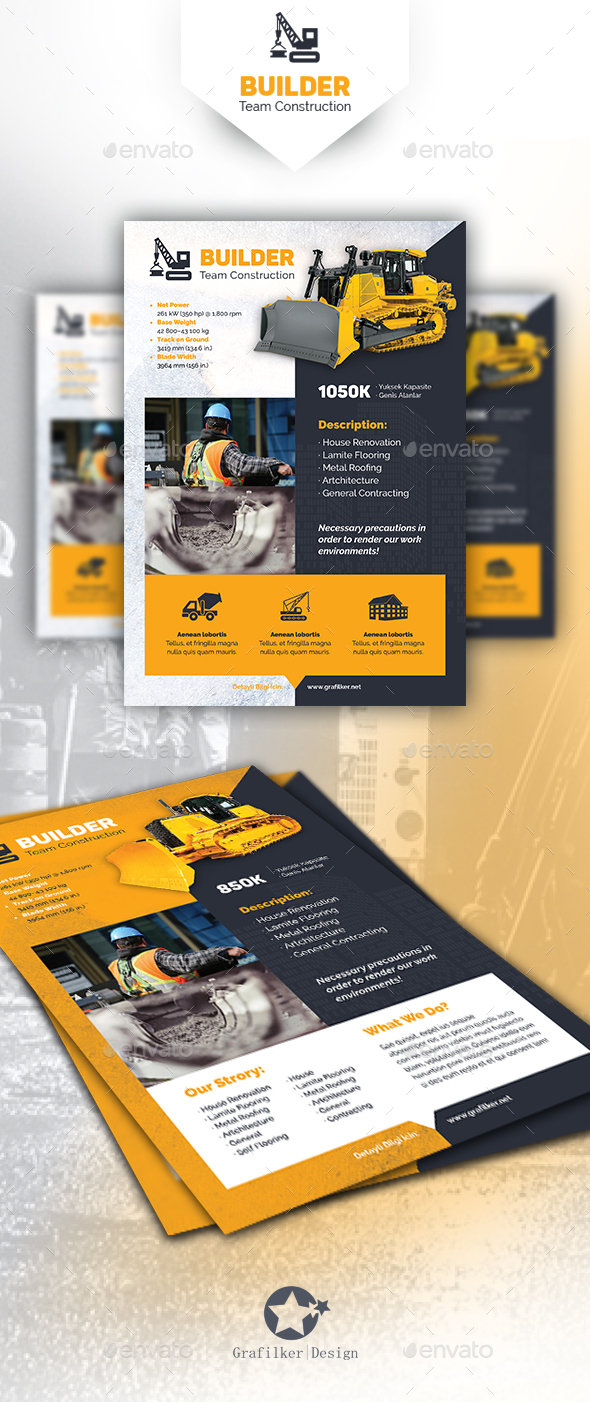 Construction Flyer Templates - Corporate Flyers