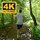Sporty Young Man Running On Trail  - VideoHive Item for Sale