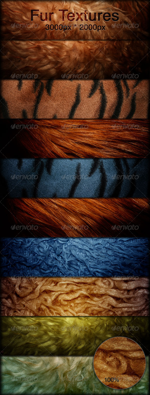 Fur Textures - Faux Fur Fabrics - Fabric Textures