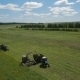 Aerial View Of Farmer Harvesters - VideoHive Item for Sale
